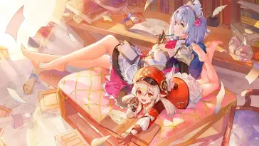 دانلود والپیپر متحرک نوئل و کلی گنشین ایمپکت Genshin Impact Noelle Klee