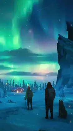 دانلود والپیپر متحرک شفق قطبی Northern Lights