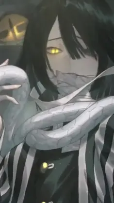 دانلود والپیپر متحرک اوبانای ایگورو و افعی از Demon Slayer