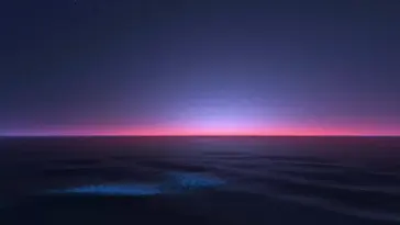دانلود والپیپر متحرک منظره اقیانوس در شب Night Ocean View