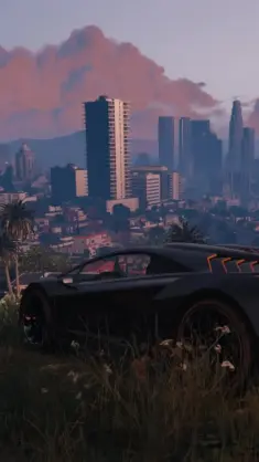 دانلود والپیپر متحرک ماشین سوپراسپرت پارک‌شده در جی‌تی‌ای GTA V Urban Sports Car