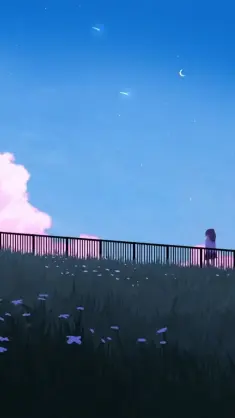 دانلود والپیپر متحرک ابرهای گرد و صورتی Pink Puff Clouds