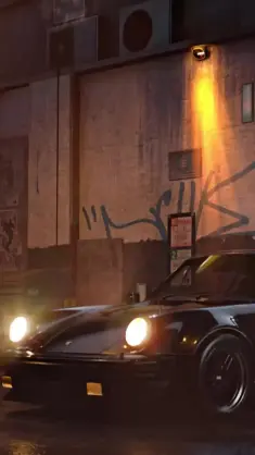 دانلود والپیپر متحرک پورشه 911 Porsche 911 در بازی سایبرپانک ۲۰۷۷ Cyberpunk 2077