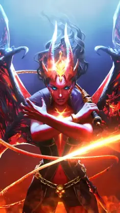 دانلود والپیپر متحرک دوتا ۲ ملکه درد با آرکنا Dota 2 Queen of Pain Arcana