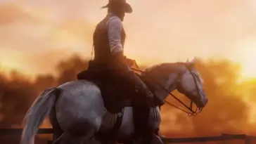 دانلود والپیپر متحرک غروب آفتاب رد دد ریدمپشن ۲ RDR2 Sunset
