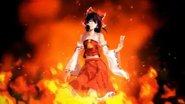 دانلود والپیپر متحرک Reimu's Sacred Journey - موبایل