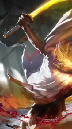 دانلود والپیپر متحرک رنگیوکو کیوجورو Demon Slayer Rengoku Kyojuro