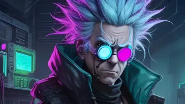 دانلود والپیپر متحرک سریال ریک و مورتی ریک سانچز Rick Sanchez
