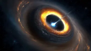 دانلود والپیپر متحرک سیاه‌چاله در حال چرخش Spinning Black Hole