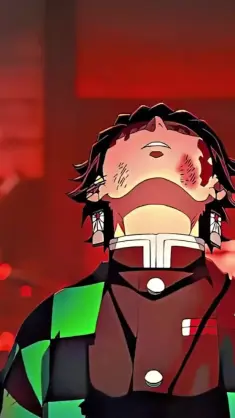 دانلود والپیپر متحرک تانجیروی عصبانی Tanjiro Angry از Demon Slayer