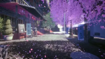 دانلود والپیپر متحرک خیابان شکوفه‌های گیلاس Sakura Street