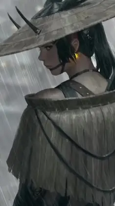دانلود والپیپر متحرک جنگجوی ظریف در باران Rain Warrior