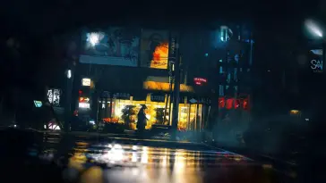 دانلود والپیپر متحرک سامورایی در شهر ژاپن Samurai in Japan City