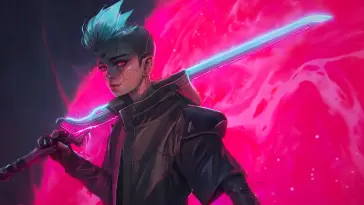 دانلود والپیپر متحرک سامورایی با کاتانا از سایبرپانک ۲۰۷۷ Cyberpunk 2077