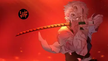 دانلود والپیپر متحرک سانمی Shinazugawa Sanemi در حال نمایش شمشیرزنی از Demon Slayer