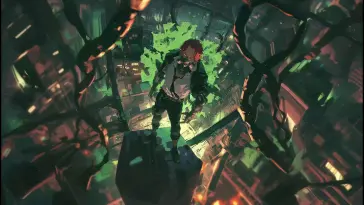 دانلود والپیپر متحرک انیمه سانجی Sanji در دنیای سایبرپانک Cyberpunk