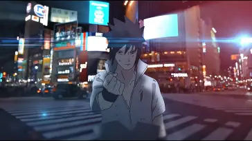 دانلود والپیپر متحرک حمله ساسوکه Sasuke از Naruto