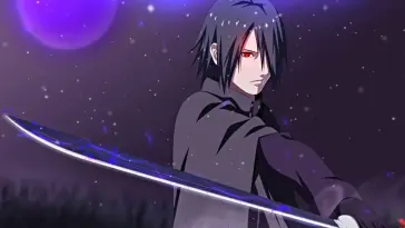 دانلود والپیپر متحرک ساسوکه اوچیها Sasuke Uchiha با تیغه رعد ناروتو Naruto
