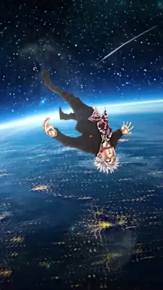 دانلود والپیپر متحرک ساتورو گوجو Satoru Gojo در فضا از Jujutsu Kaisen