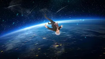 دانلود والپیپر متحرک ساتورو گوجو در فضا جوجوتسو کایزن Gojo Space Jujutsu Kaisen
