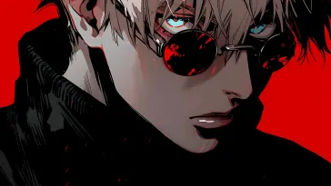 دانلود والپیپر متحرک ساتورو گوجو قرمز از Jujutsu Kaisen