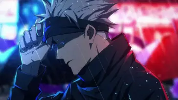 دانلود والپیپر متحرک ستورو گوجو زیر باران Jujutsu Kaisen Gojo Rain