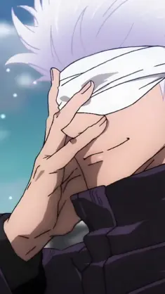 دانلود والپیپر متحرک گوجو ساتورو در ماسک سفید Jujutsu Kaisen Gojo White Mask
