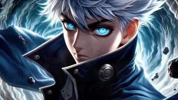 دانلود والپیپر متحرک ساتورو گوجو چشمان جادویی آبی جوجوتسو کایزن Gojo Blue Eyes Jujutsu Kaisen