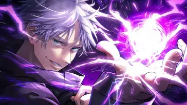 دانلود والپیپر متحرک انیمه ساتورو گوجو – Purple Orb Jujutsu Kaisen