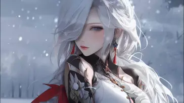دانلود والپیپر متحرک شن‌هه Shenhe: لطف یخ‌زده Frozen Grace از Genshin Impact