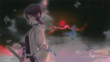 دانلود والپیپر متحرک شینوبو دیمون اسلیر Shinobu Demon Slayer