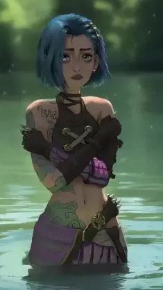 دانلود والپیپر متحرک جینکس موکوتاه Short-Haired Jinx از Arcane