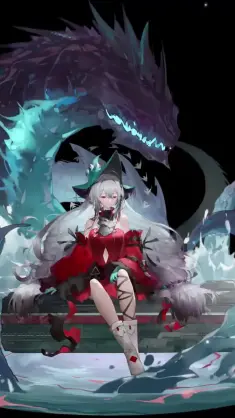 دانلود والپیپر متحرک اسکادی Skadi از آرک‌نایتس Arknights
