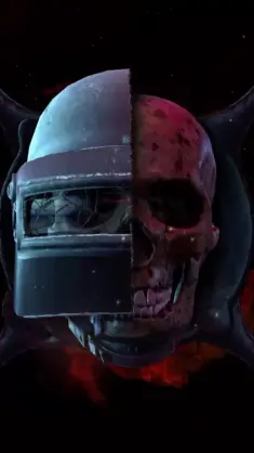 دانلود والپیپر متحرک جمجمه‌ی Skull با کلاه‌خود Helmet