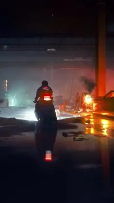 دانلود والپیپر متحرک محله فقیرنشین نایت سیتی از سایبرپانک ۲۰۷۷ Cyberpunk 2077