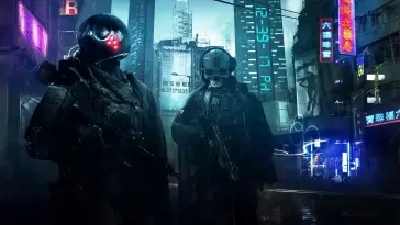 دانلود والپیپر متحرک سربازان در جهان سایبرپانک Cyberpunk