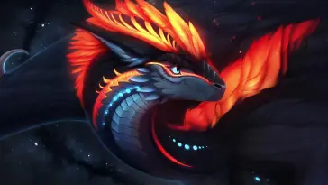 دانلود والپیپر متحرک اژدهای فضایی Space Dragon