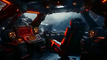 دانلود والپیپر متحرک فضای داخلی سفینه فضایی Spaceship Interior