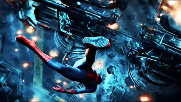 دانلود والپیپر متحرک مرد عنکبوتی در حال پرواز Spider-Man Flying