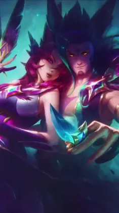 دانلود والپیپر متحرک زایا و راکان استار گاردین لیگ Xayah Rakan Star Guardian League
