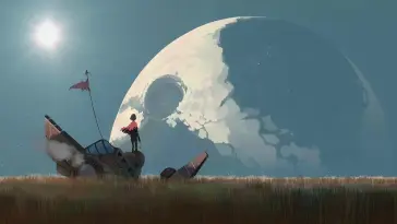 دانلود والپیپر متحرک رها شده در فضا Stranded in Space