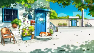 دانلود والپیپر متحرک چرت آفتابی با سگ کورگی Sunny Snooze With a Corgi