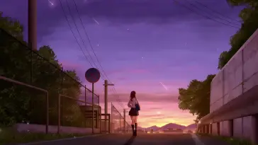 دانلود والپیپر متحرک منظره غروب خورشید Sunset Walk