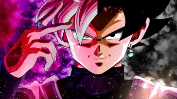 دانلود والپیپر متحرک سوپر سایان سیاه و رز Dragon Ball Super Saiyan Black and Rose