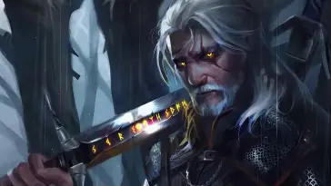دانلود والپیپر متحرک شمشیر ویچر The Witcher Sword