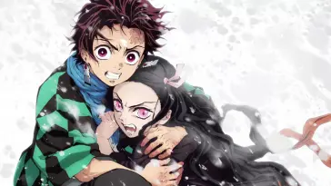 دانلود والپیپر متحرک تانجیرو و نزکو Tanjiro and Nezuko Adventures از Demon Slayer