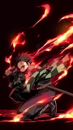 دانلود والپیپر متحرک تانجیرو کامادو Demon Slayer Tanjiro Kamado