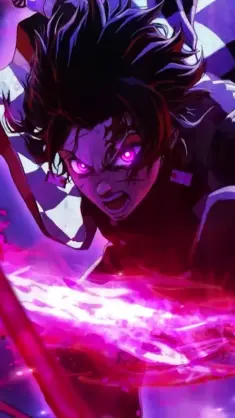 دانلود والپیپر متحرک انیمه قدرت تانجیرو کامادو Demon Slayer