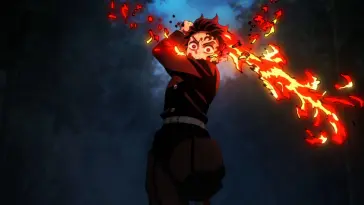 دانلود والپیپر متحرک تانجیرو و تنفس رعد Tanjiro Thunder Breathing از Demon Slayer