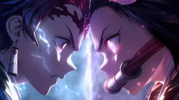 دانلود والپیپر متحرک تانجیرو Tanjiro در برابر نزکو Nezuko از Demon Slayer